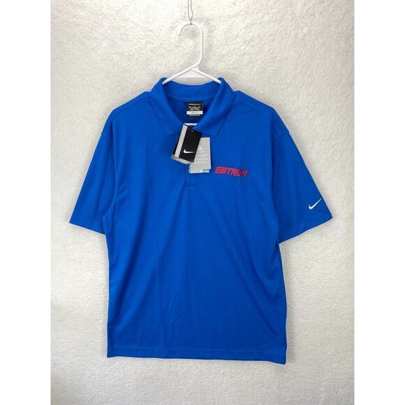 Nike Golf Polo Shirt Men’s Size M Navy / Blue Dri-FIT Short Sleeve‎ EBTRON Lot 2 - Picture 2 of 12